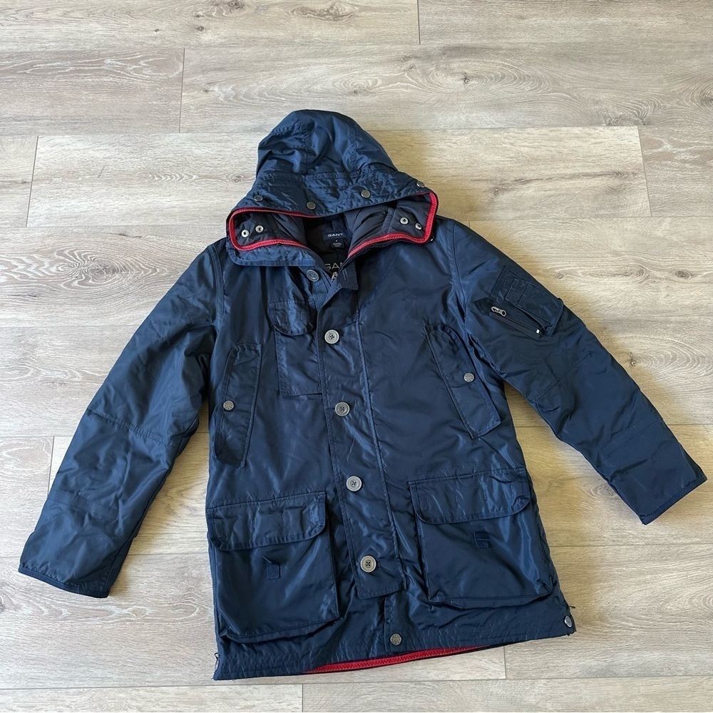 GANT Men’s Harbour Parka Navy Jacket Sz S
